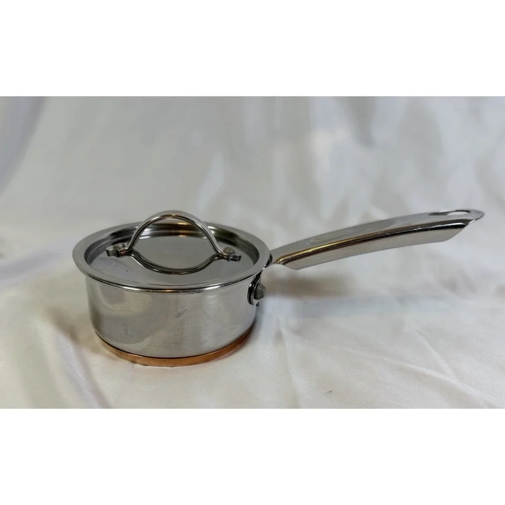 Martha Stewart Everyday 1/2 Quart Stainless Steel Sauce Pan/Pot and lid